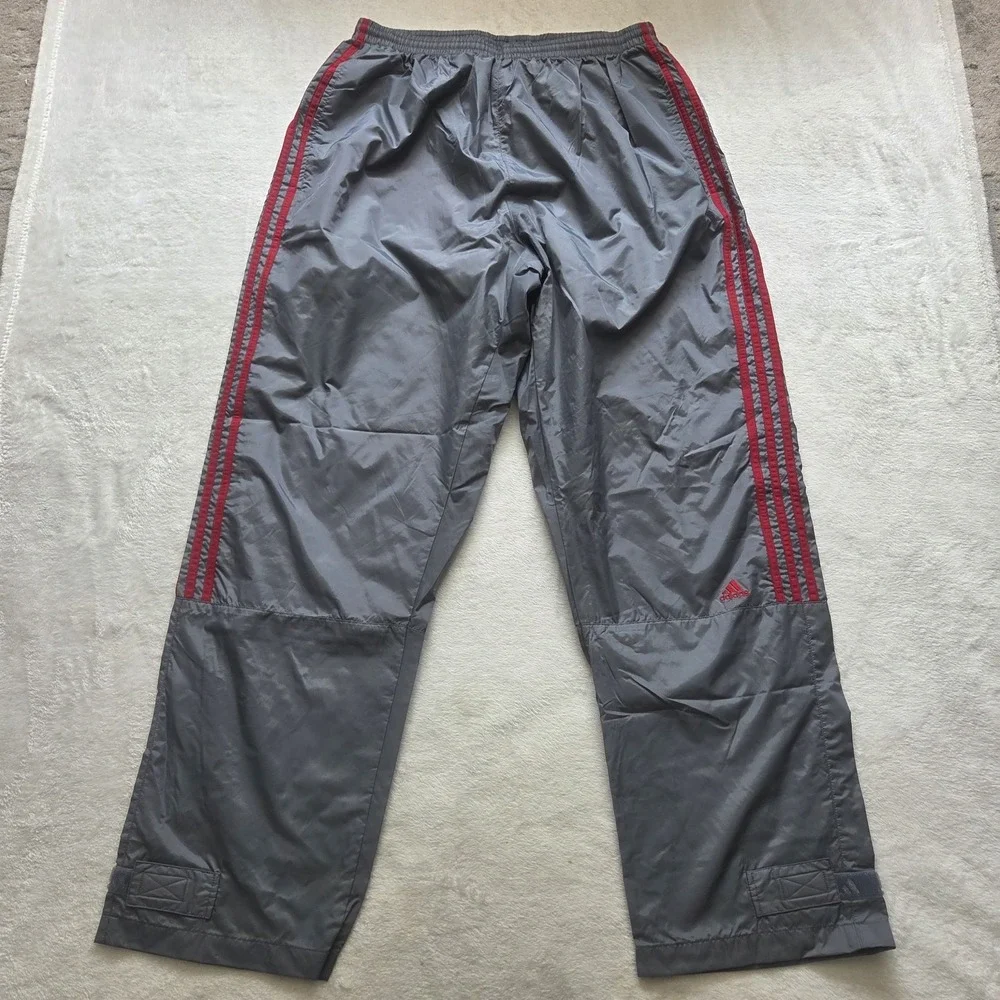 Vintage 90s y2k Adidas Windbreaker Track Pants Three Stripes  2XL